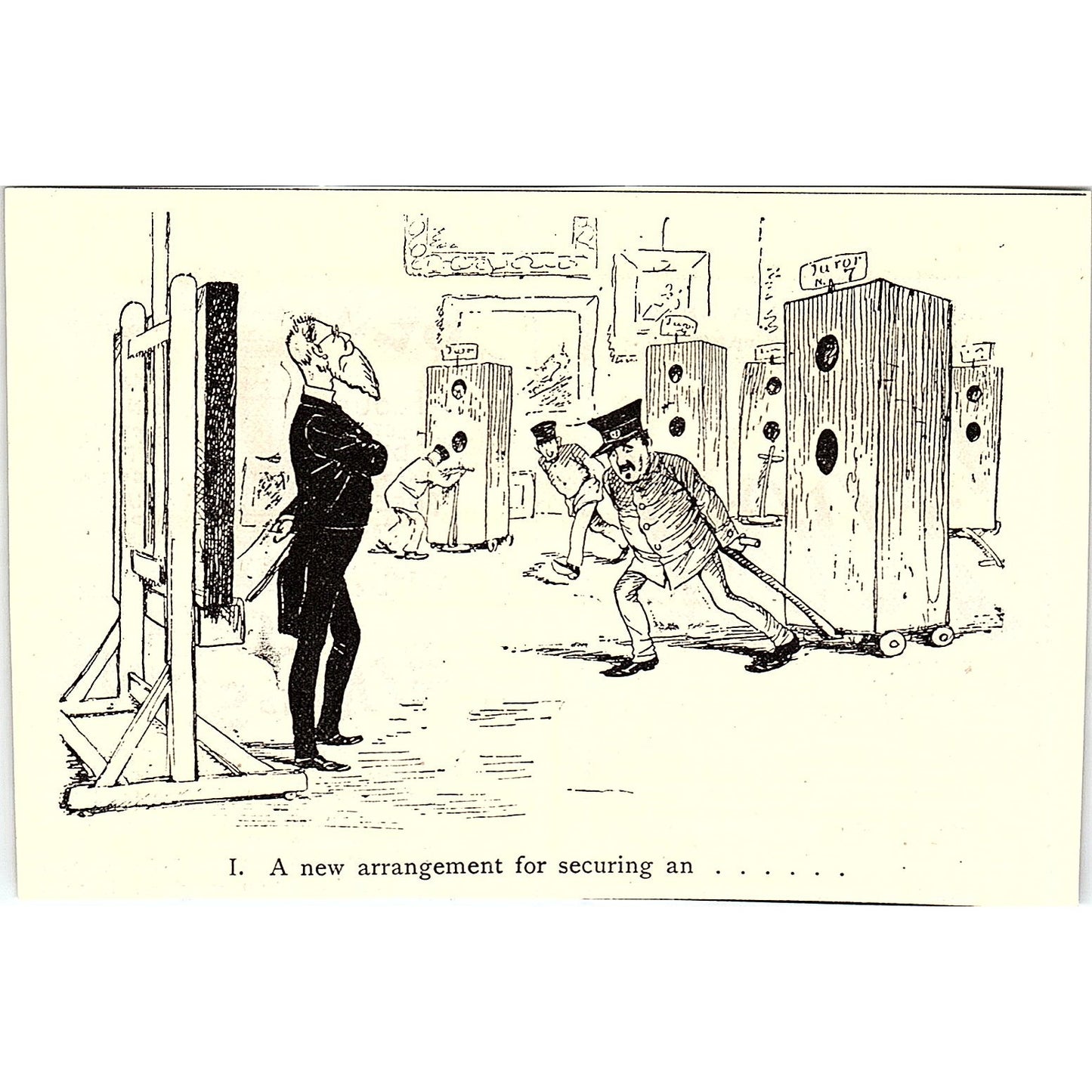 Political Cartoon Rigged Jury 1892 Art Print AG2-M24