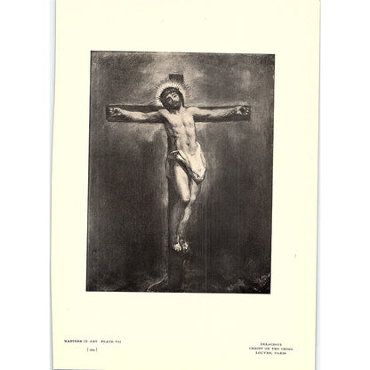 Christ on the Cross - Delacroix - 1907 Litho Art Print AF4-5
