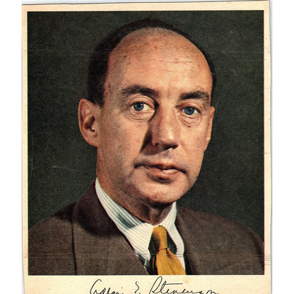 Adlai S. Stevenson Vintage Magazine Photo 6.5x8 V19