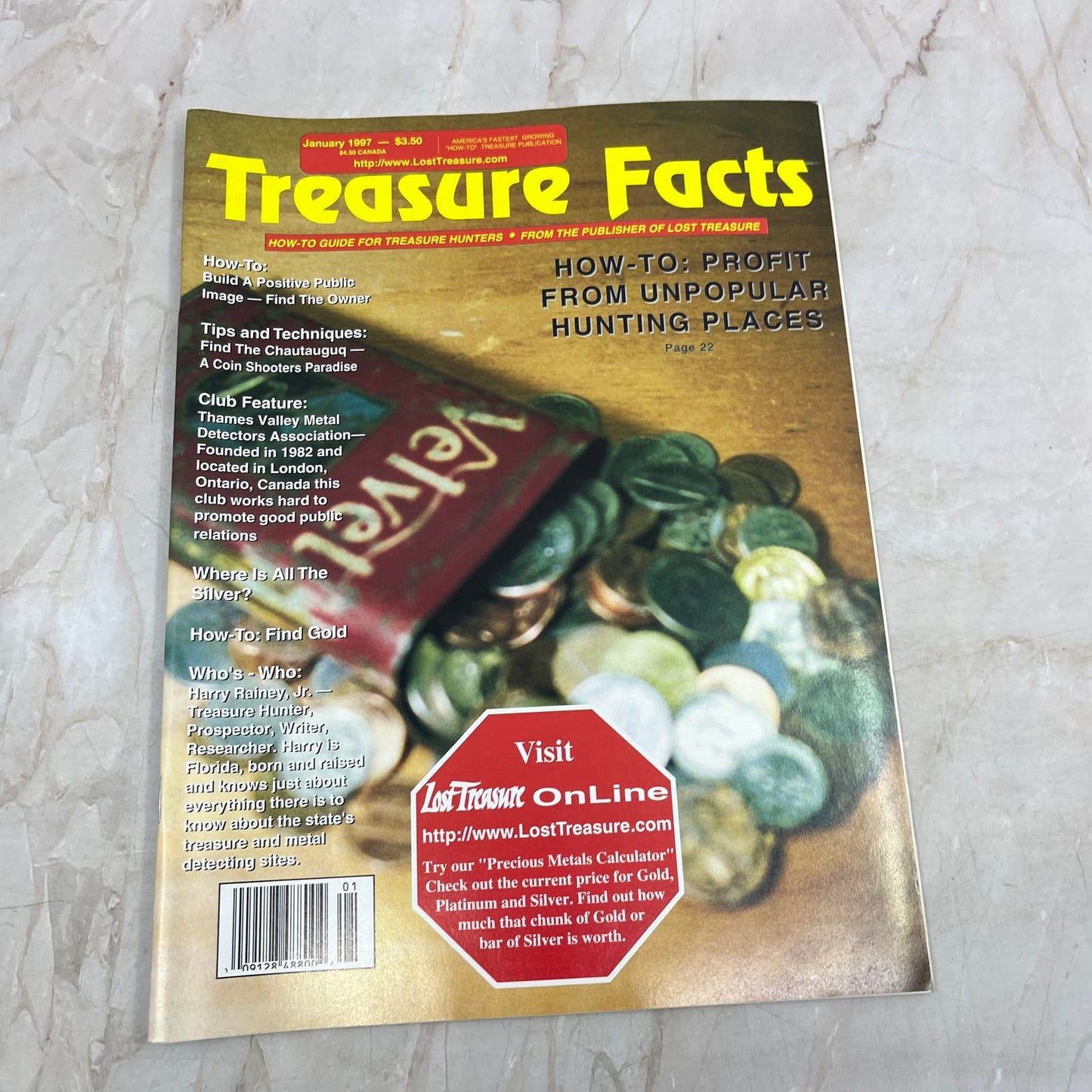 1997 Jan - Treasure Facts Magazine - Treasure Hunting Gold Metal Detecting M17