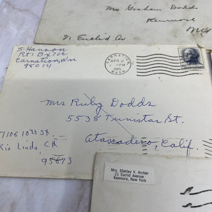 1904-1960s D.L., Ryby and Graham Dodds Set of Postal Cover Envelopes TG9-PC-8