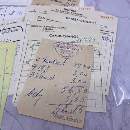 1960s Aarhus Denmark European Travel Ephemera Lot Hotel Norden TH2-MI1