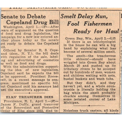 German Chancellor Death Insurance Scheme 1935 Minneapolis Journal Article AE7-N3
