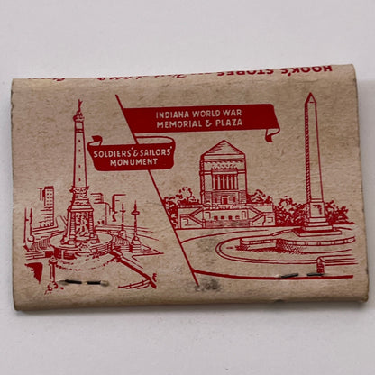 Souvenir of Indiana State Capitol Vintage Matchbook Cover TB8-MB3-7
