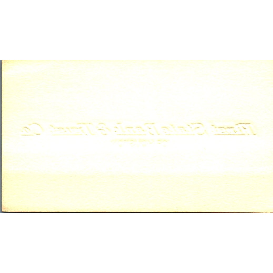 Joseph A Pearson First State Bank & Trust Houston Vintage Business Card SE3-B8