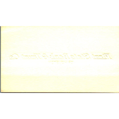 Joseph A Pearson First State Bank & Trust Houston Vintage Business Card SE3-B8