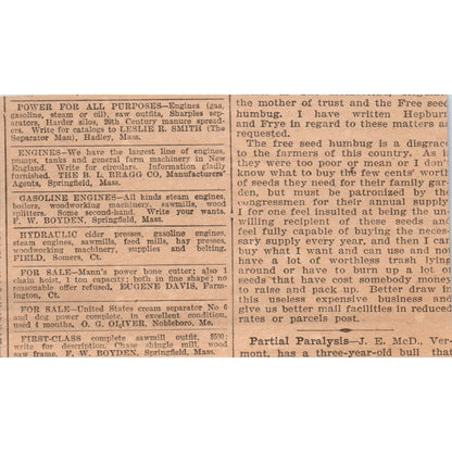 Gasolene Engines Wood Sawing Outfit Chas. J. Jager Co Boston 1905 Ad AF1-NH4