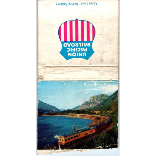 Union Pacific Railroad Portland Hood River OR Vintage Matchbook Cover SF4-Y6