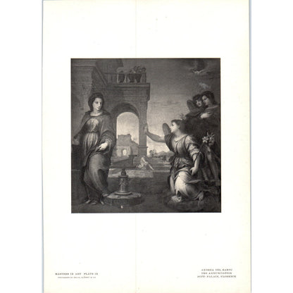 The Annunciation - Andrea Del Sarto c1905 Art Print D15