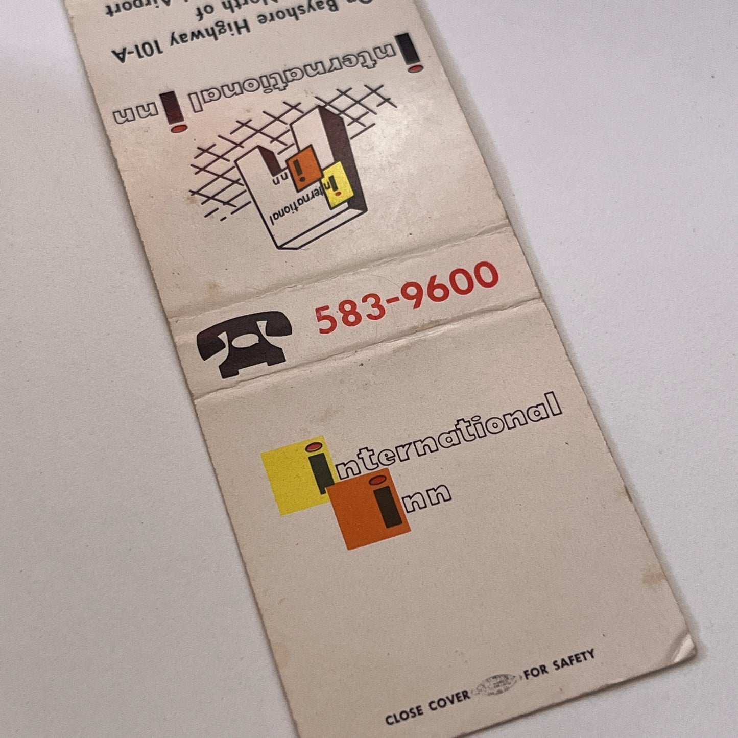 International Inn San Francisco CA Vintage Matchbook Cover TB6-MB1-15