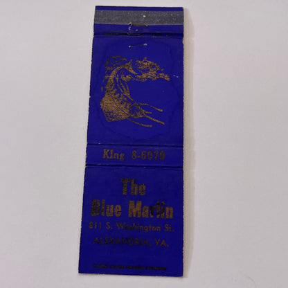 The Blue Marlin - Alexandria Virginia Vintage Matchbook Cover TB6-MB1-15