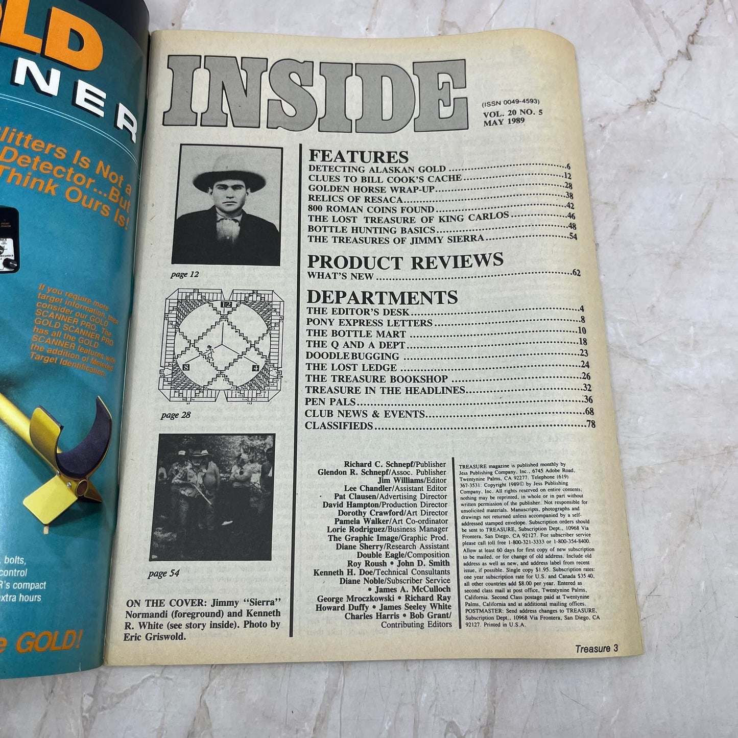 1989 May - Treasure Magazine - Treasure Hunting Prospecting Metal Detector M16