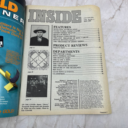 1989 May - Treasure Magazine - Treasure Hunting Prospecting Metal Detector M16