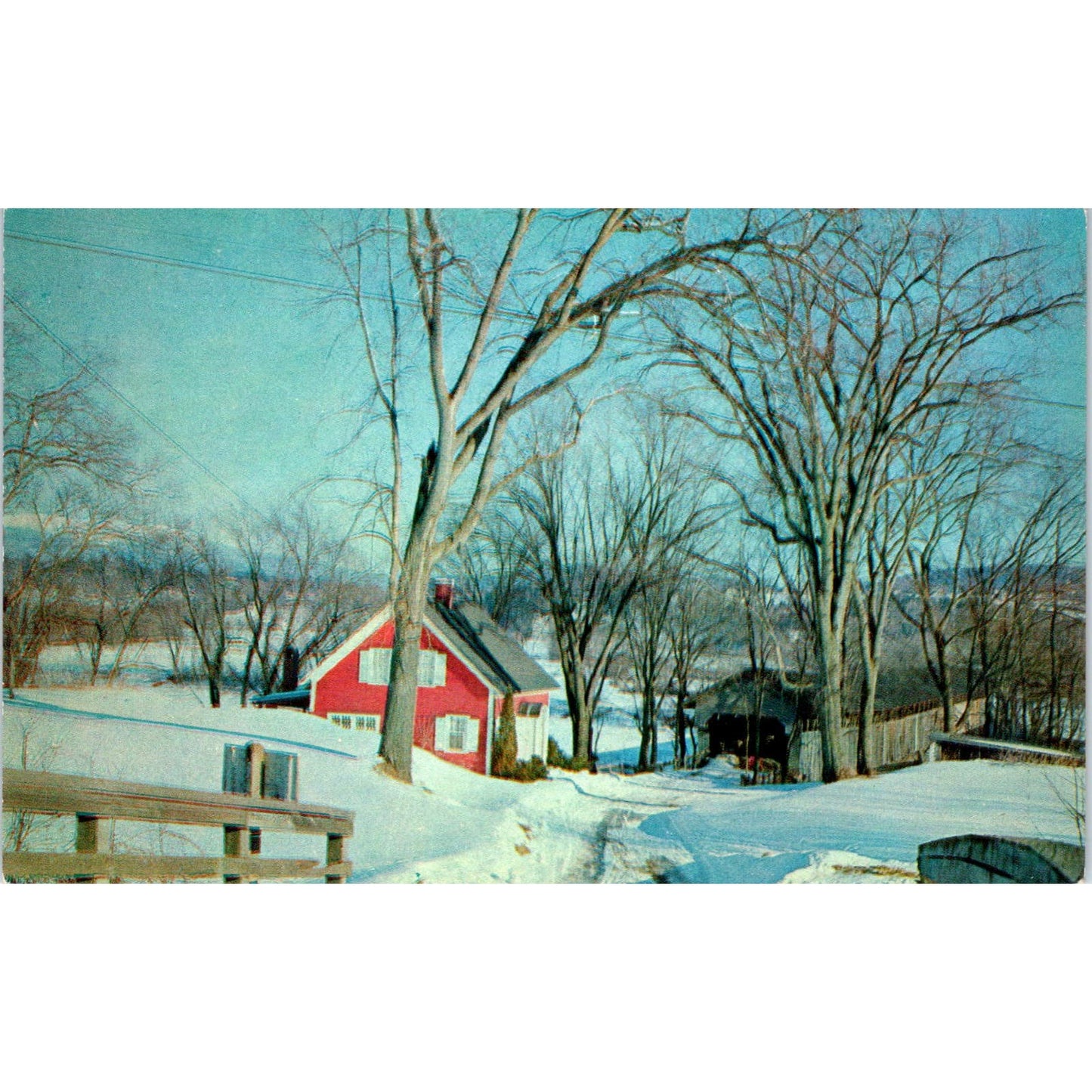 Bedell's Bridge Connecticut River Haverhill NH Covered Bridge Postcard PC4