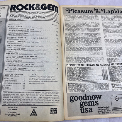 Breckenridge Gold, Fire Agates - Rock & Gem Magazine - May 1977 M24