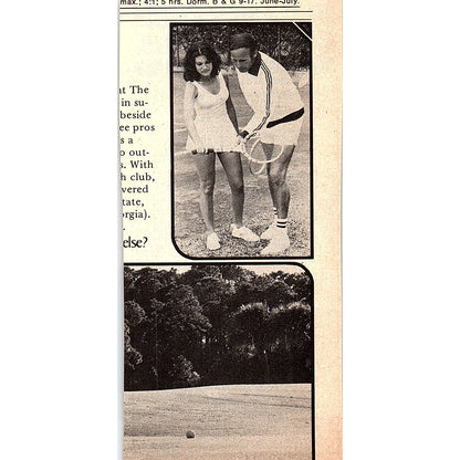 Dennis Ralston - Charlie Pasarell Tennis Camp San Diego CA 1977 Ad AF3-Q1