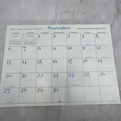 1983 Psalms 51:7 Snowy Mountain Scene 7.5x10.5" Art Print V22