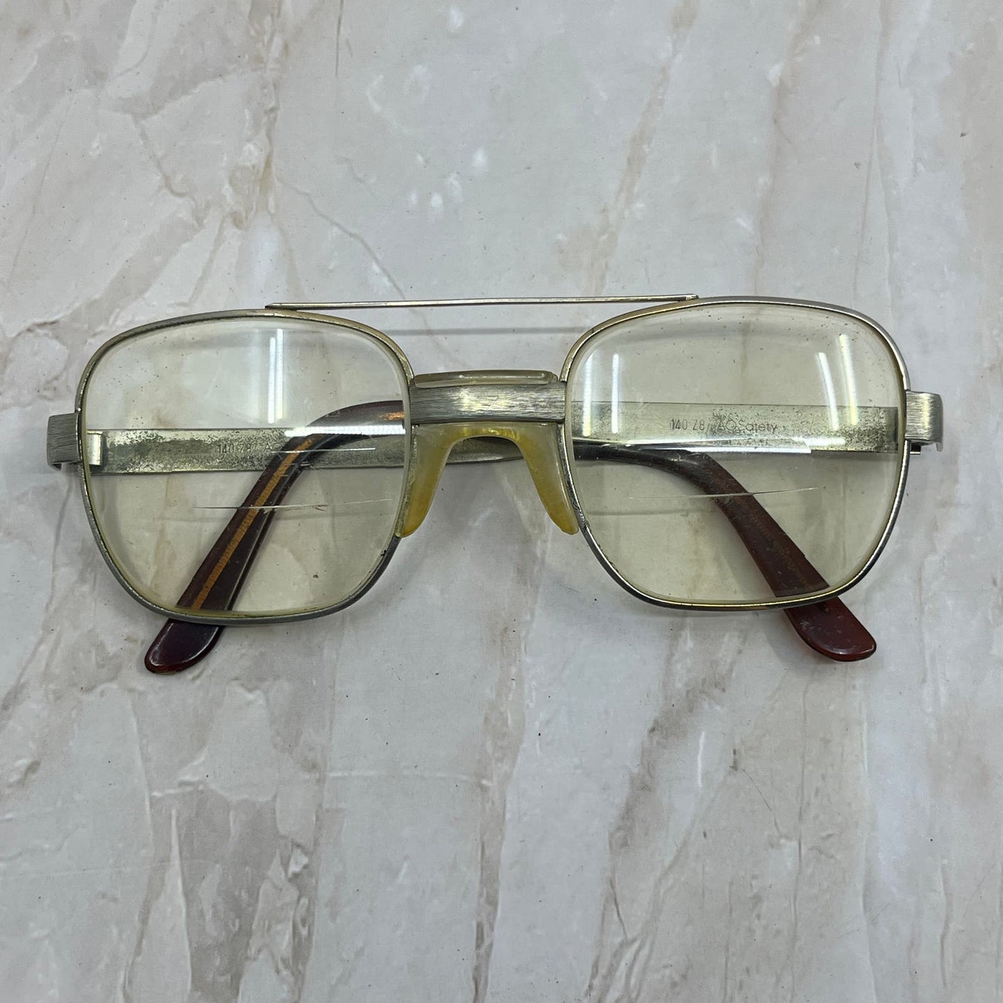 Retro AO Safety American Optical Aviator Sunglasses Eyeglasses Frames TD7-G5-10