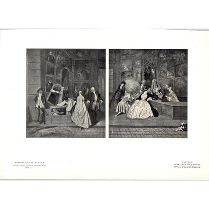 Gersaint's Sign-Board - Watteau c1905 Art Print D13