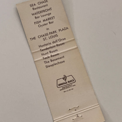 Sea Chase Restaurant St. Louis MO Vintage Matchbook Cover TB6-MB2-2