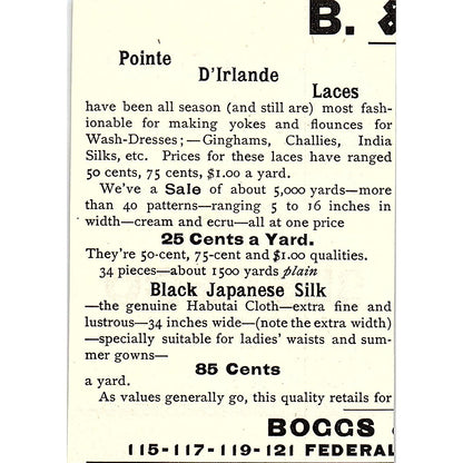 Earcap Claxton's Patent for Remedying Prominent Ears Best & Co 1892 Ad AG2-M12