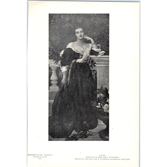 Portrait of Mrs. Percy Wyndham - Watts c1905 Art Print D14