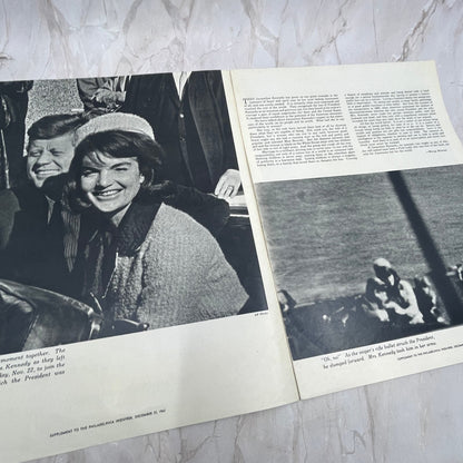 Philadelphia Inquirer 1963 Pictorial Tribute JFK Jacqueline Kennedy FL6-1