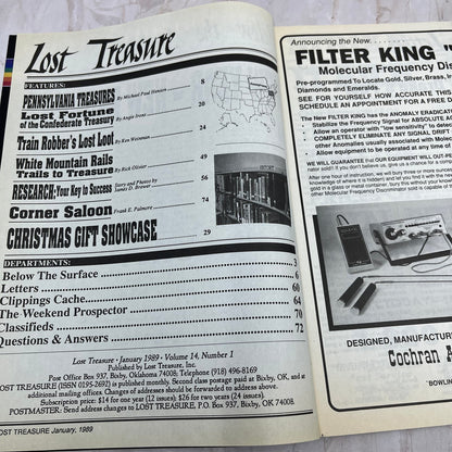 1989 Jan - Lost Treasure Magazine - Treasure Hunting Gold Prospecting M14
