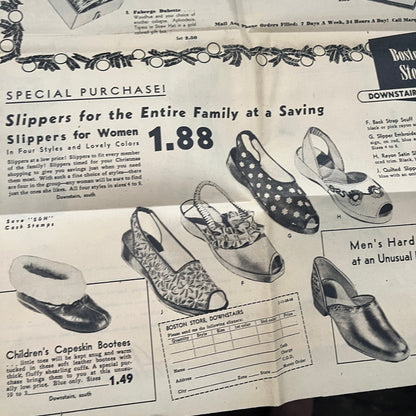 Boston Store Milwaukee WI Christmas Sale Shoes Makeup 1948 Ad AG3-3