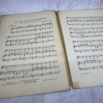 Put Your Arms Around Me Honey Alta Virginia Houston 1910 Sheet Music V16