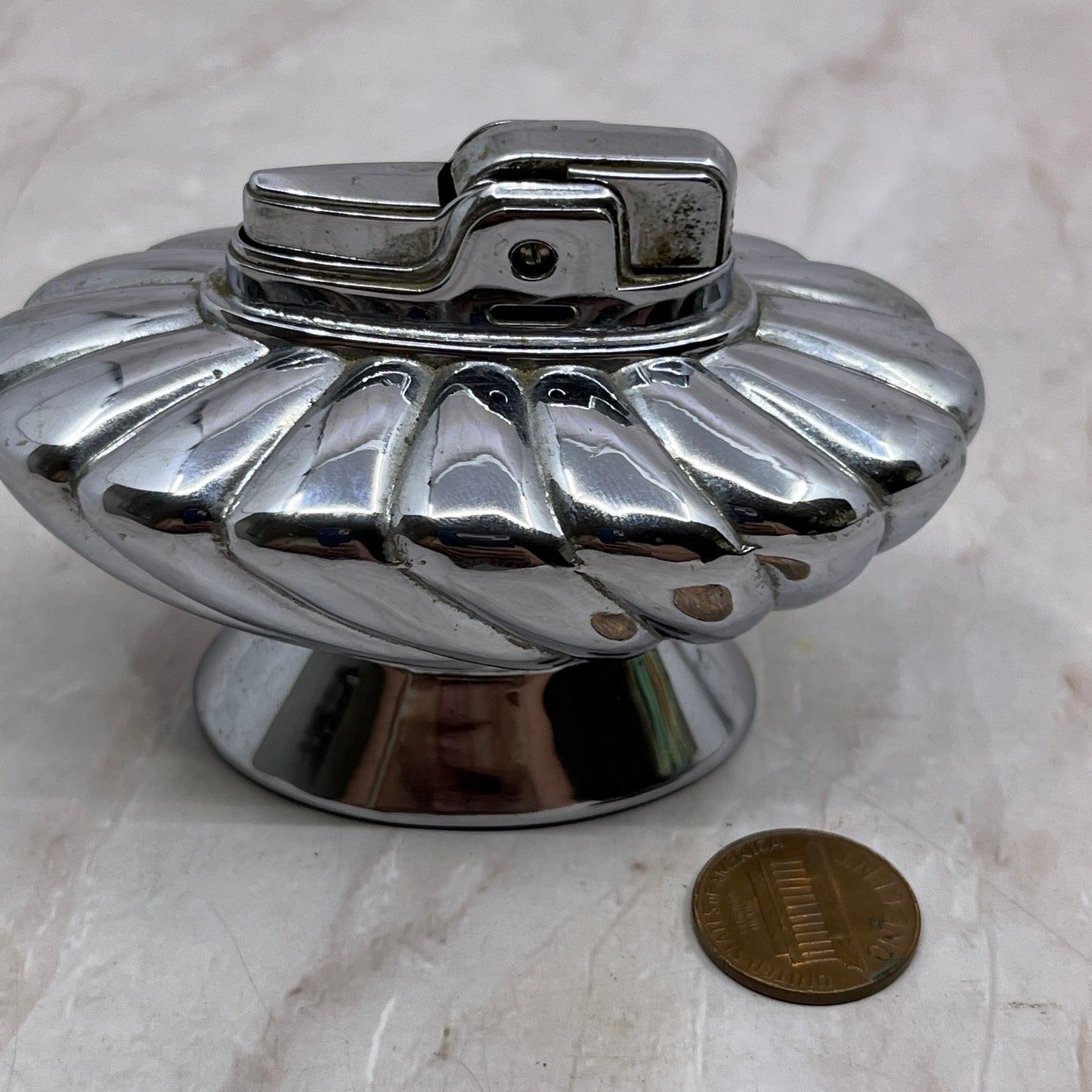 Vintage Chrome Ronson Regal Table Lighter TL8