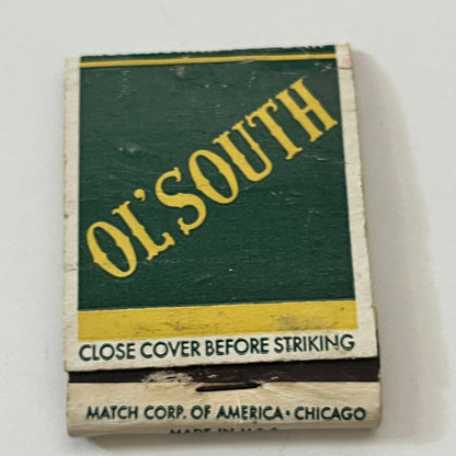 Ol' South Restaurant Dixie Terminal Bldg Cincinnati Matchbook Cover TB6-MB1-3