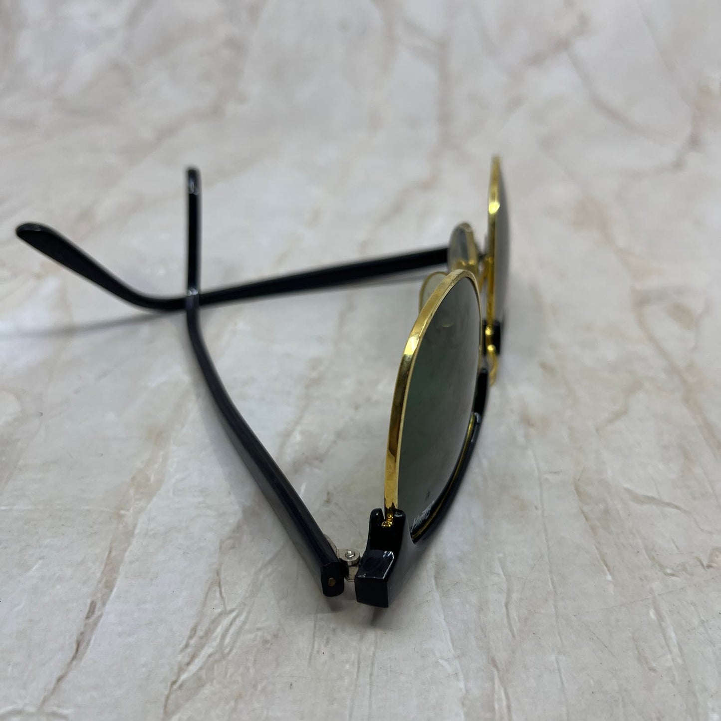 Vintage SolarX Horn Rim Black Sunglasses Eyeglasses Frames TD5G4-1