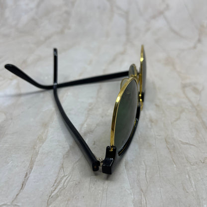 Vintage SolarX Horn Rim Black Sunglasses Eyeglasses Frames TD5G4-1