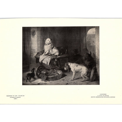 A Jack in Office - Landseer - 1904 Litho Art Print AF5-2