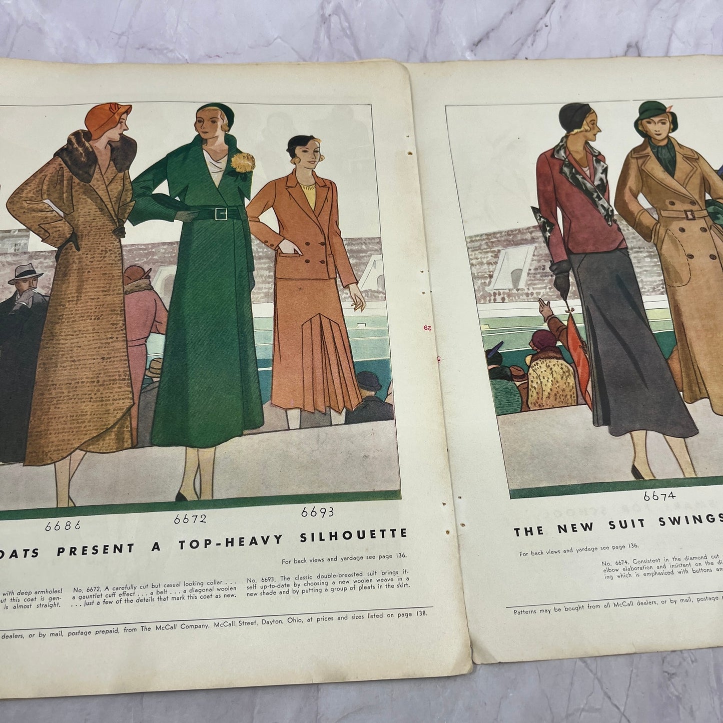 Just Back from Paris - Latest Women's Fashions Spread 6 Page 1931 Article V1-3