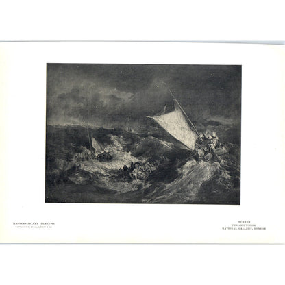 The Shipwreck - Turner c1905 Art Print D12