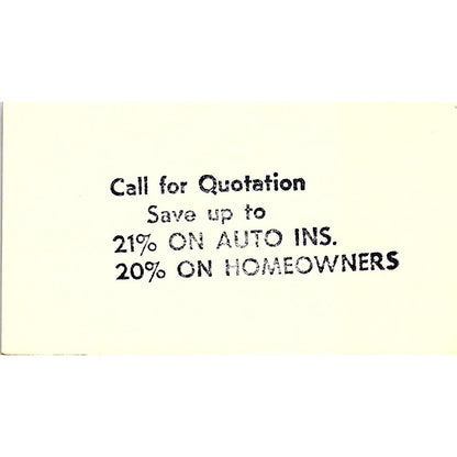 Farmers Insurance Group Victor Reisz Agency Houston Texas Business Card SB4-B3