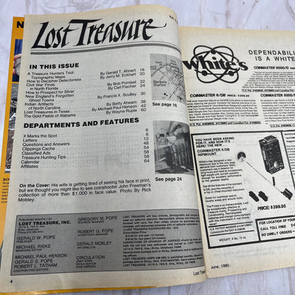 1980 June - Lost Treasure Magazine - Treasure Hunting Gold Prospecting M15