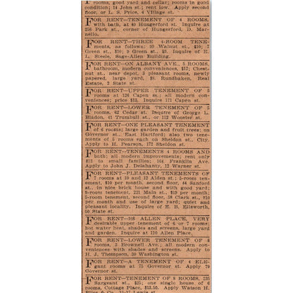 The Lathrop Co Senior Rye Whiskey Hartford 1901 Newspaper Ad AD8-H3