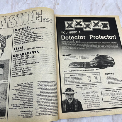 1981 Oct - Treasure Magazine - Treasure Hunting Metal Detecting Gold Coins M10