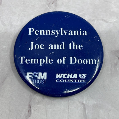 Pennsylvania Joe and Temple of Doom WCHA Country Vintage Pinback Button TC5-PB