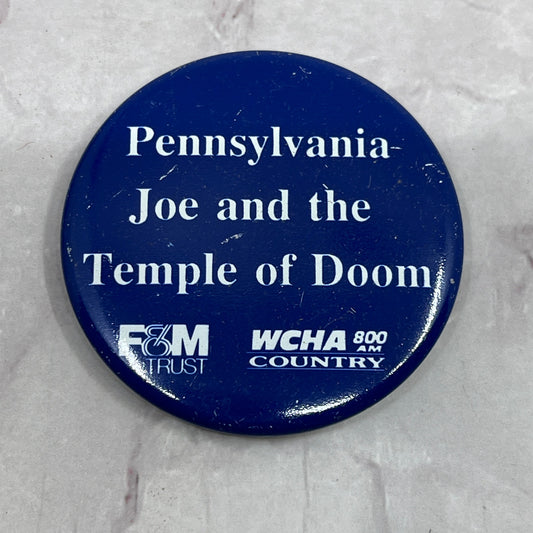 Pennsylvania Joe and Temple of Doom WCHA Country Vintage Pinback Button TC5-PB