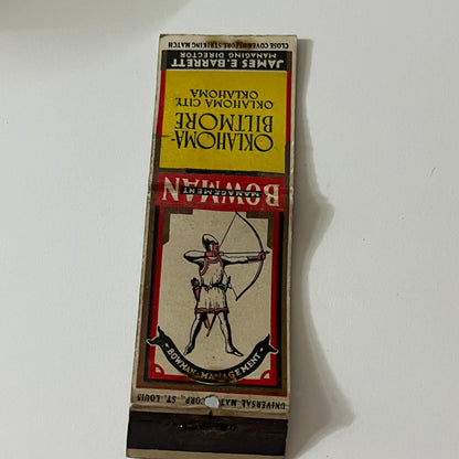 Oklahoma City Biltmore Hotel Bowman Management Matchbook TB6-MB2-11