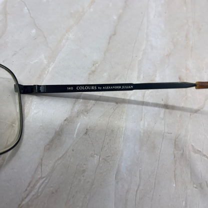 Retro Men’s Alexander Julian Colours Antique Pewter Aviator Eyeglasses TD7-G6-11