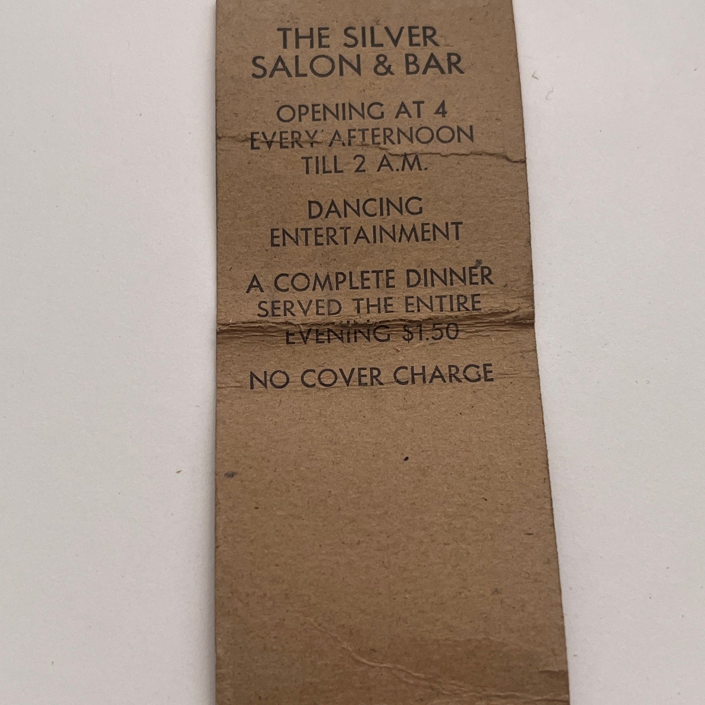 Brown Derby Restaurant Boston MA Vintage Matchbook Cover MM2-7