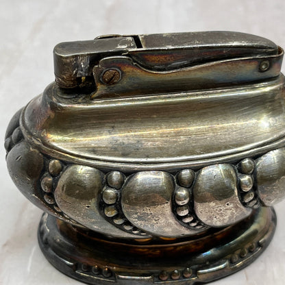 Vintage Art Deco Ronson Crown Silver Plate Table Lighter TL26