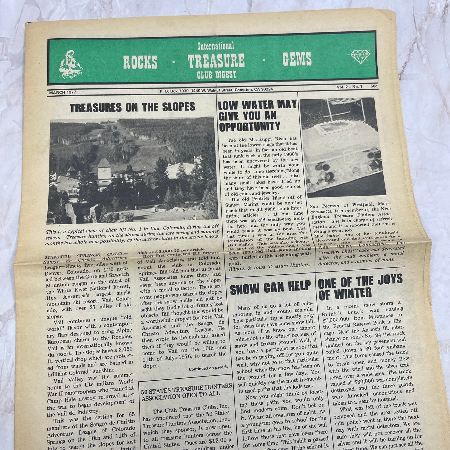 1977 Mar - International Treasure Club Digest - Treasure Hunting Gems Rocks M18