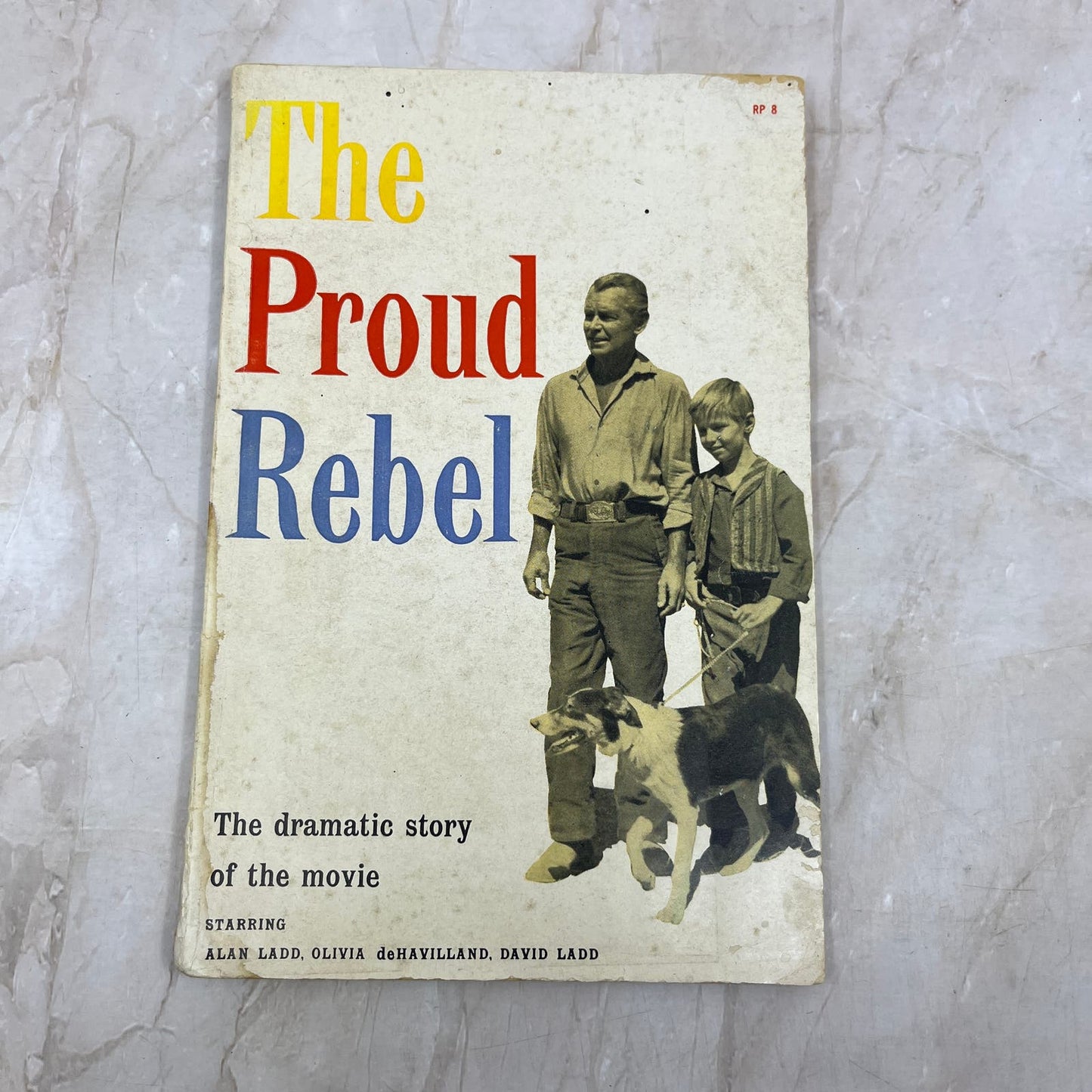 Vintage The Proud Rebel Story of the Movie Book Alan Ladd TI9-P2