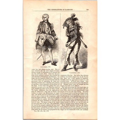 The Generations of Fashions - Ladies Fashion 7 Pages 1854 Article I19